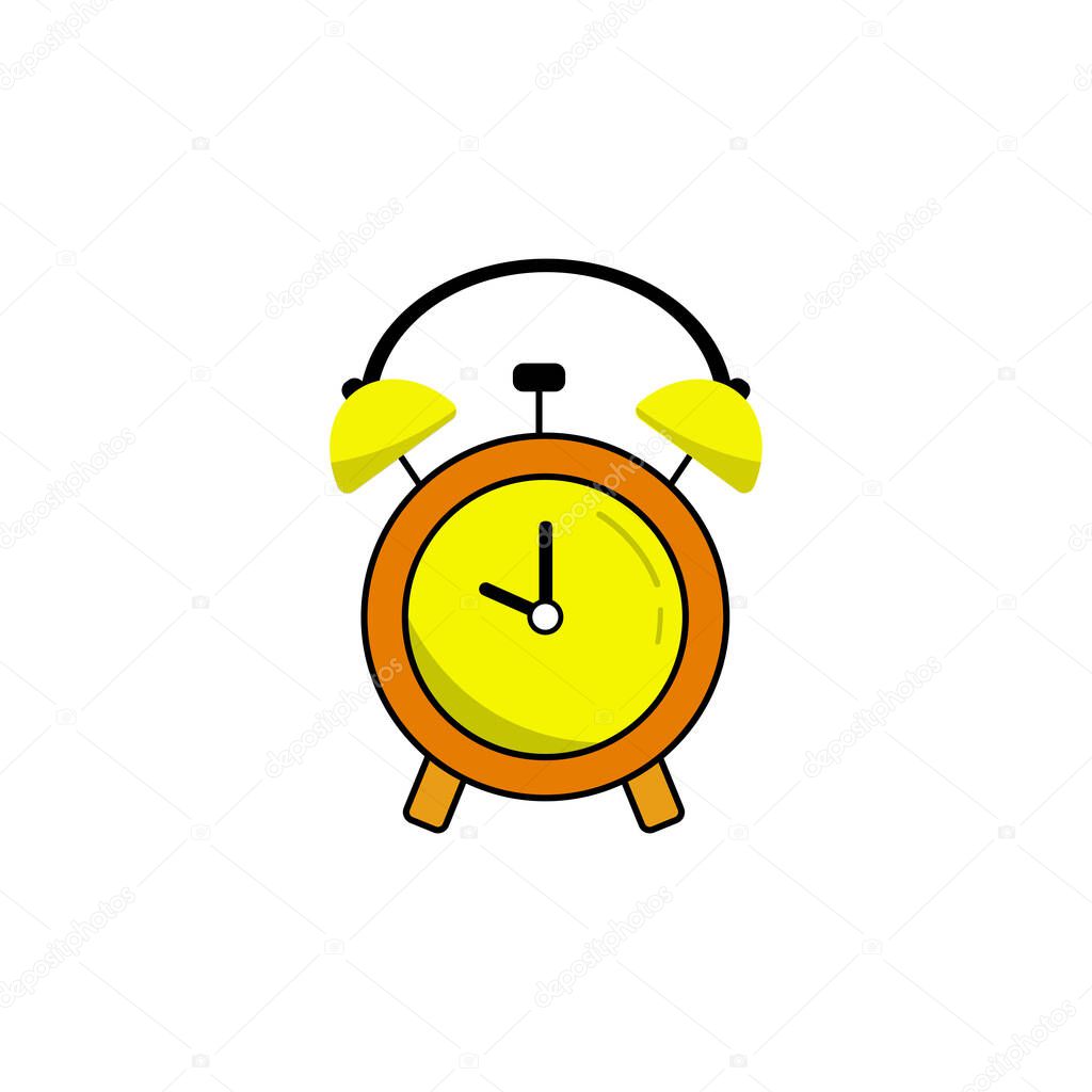 Clock isolated on white background