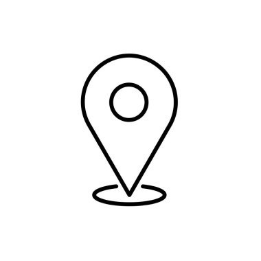 Yeni düz tasarım konum haritası simgeleri