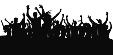 Konserde tezahürat yapan kalabalık. İnsanlar konserde el kaldırıyor.