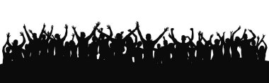 Konserde tezahürat yapan kalabalık. İnsanlar konserde el kaldırıyor.