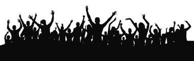 Konserde tezahürat yapan kalabalık. İnsanlar konserde el kaldırıyor.