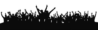 Konserde tezahürat yapan kalabalık. İnsanlar konserde el kaldırıyor.