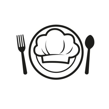 Restoran eleştirileri. Şapka, kaşık, çatal, elinle vur.