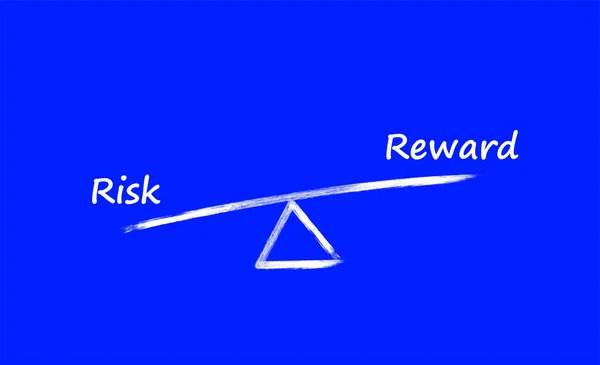 Risk Ödüle Karşı Risk Risk Yönetimi Konsepti — Stok Vektör