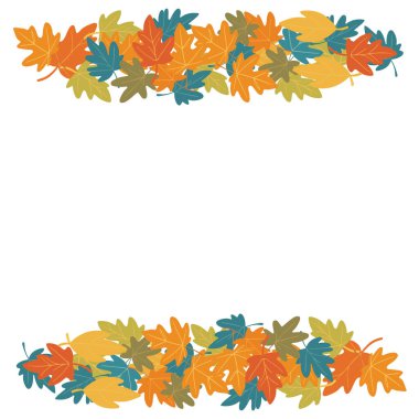 sonbahar yaprakları beyaz arkaplanda izole