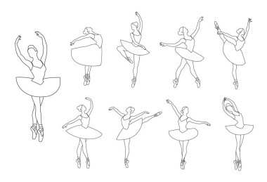 Güzel balerin poz veriyor, zarif kadın balerin, balerin poz veren balerin.