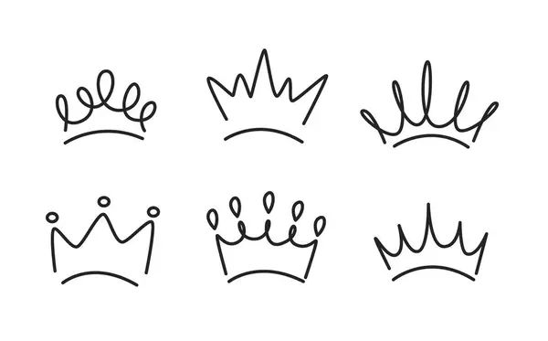 简单的画冠矢量 可爱的公主冠 图库矢量图片