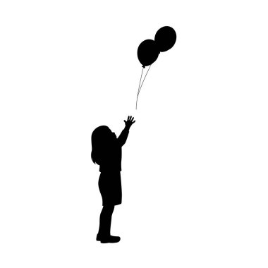 Kid holding balloon, little boy and girl with balloons, children holding air balls