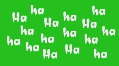 El çizimi haha gülen karalama animasyonu, haha gülen metin