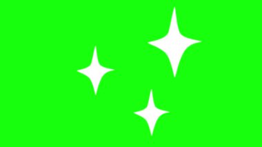 Doodle yıldızları animasyonu, karalama tarzı yıldızlar 4k animasyon.