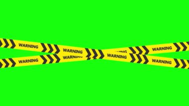 Uyarı işareti, uyarı bandı setleri inşaat ve suça karşı dikkatli olmalıdır