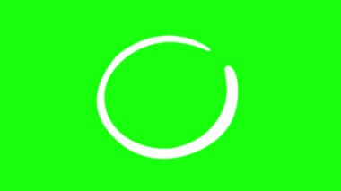 El çizimi karalama çemberleri, daire çizimi