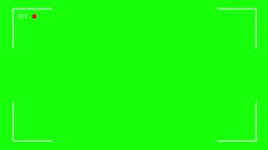 Kamera, el çizimi, karalama Yeşil Ekran. Görüntü çerçevesi kaydediliyor, sinema rec görüntüleme ekranı