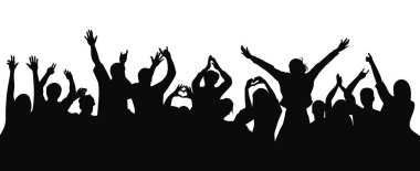 Konser kalabalığı, harika konserler, tezahürat yapan kalabalık silueti