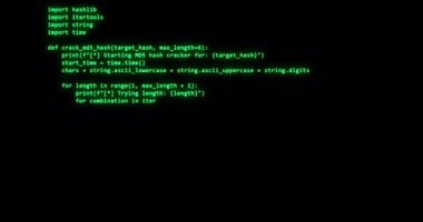 Yazılım hack konsepti, Program kaynak kodu, piton kodu, Python kod satırları