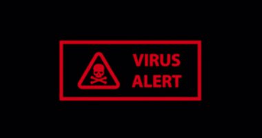 Virüs alarmı, Sistem Uyarı Metni İşareti, Uyarı Uyarısı, mobil siber tehdit, hacker, bilgisayar virüsü tespit edildi