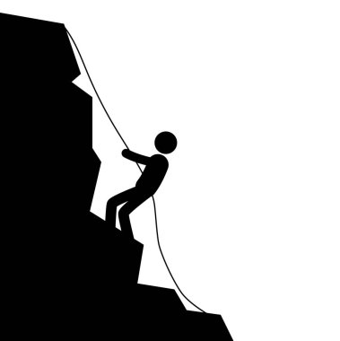 Dağa tırman, dağcılar ikona tırman, ikona tırman