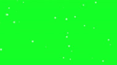 Gökyüzüne yağan kar, yeşil zeminde izole edilmiş biraz kar.