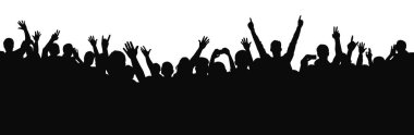 Konser kalabalığı, harika konserler, konserde neşeli insanlar, parti