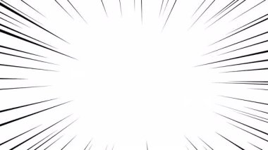 Aksiyon çerçeve çizgileri, hız çizgileri ile soyut patlayıcı şablon, çizgi romandaki Flash patlama radyal çizgileri