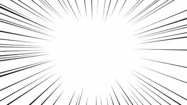 Çizgi romanda flaş patlaması radyan çizgileri, Comic Radial Speed Çizgileri, Çizgi film Heyecanı Patlaması