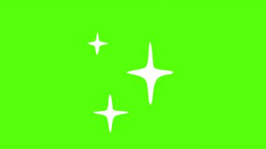 Parıldayan yıldız ışığı, yanıp sönen yıldız, el çizimi karalama yıldızı