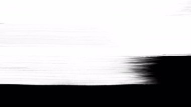 Fırça darbeleri, boya grunge dokusu, siyah mürekkep çizgileri.