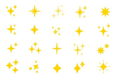 Parlak yıldız simgeleri, parlak sembol, yıldız işareti