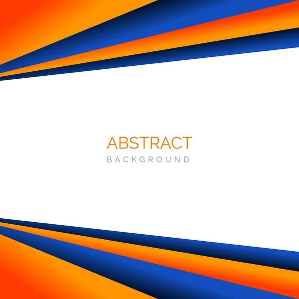 Abstrakter Orangefarbener Und Blauer Hintergrund Mit Platz Für Text Vektorillustration — Stockvektor