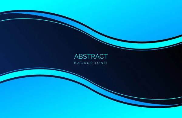 Abstrakte Blaue Welle Hintergrund Vektor Illustration Für Ihr Design — Stockvektor
