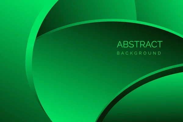 Abstrakter Grüner Hintergrund Mit Kreisen Und Platz Für Ihren Text — Stockvektor
