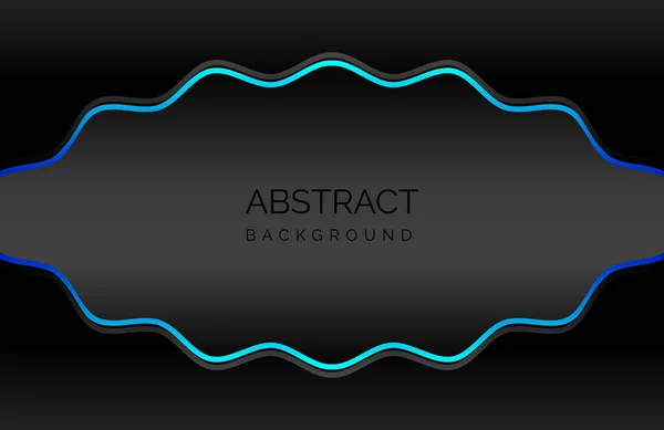 Черный Синий Абстрактный Фон Векторная Иллюстрация — стоковый вектор