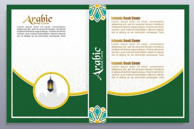 Arap İslam Biçimli Kitap Kapağı Tasarımı Arap Şablonu ve Süslemeleri