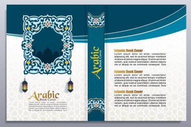 Arapça kitap kapağı tasarım vektör dergisi kapak sayfası İslam kitabı kapağı broşürü