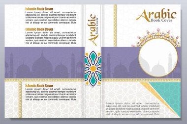 Arapça Şablon Kuran İslam sanatı ile kaplanmış