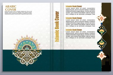 Arap İslam Biçimli Kitap Kapağı Tasarımı Arap Şablonu ve Süslemeleri