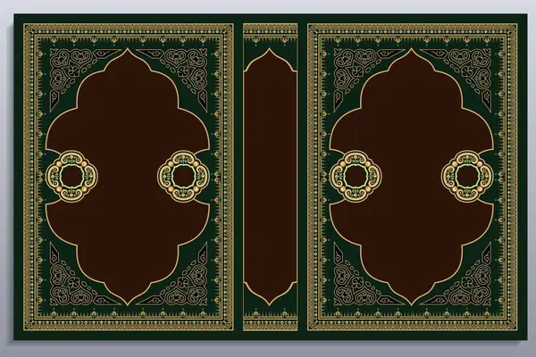 Capa Livro Padrão Design Coluna Molduras Ornamento Retro Velhos Royal Gráficos De Vetores