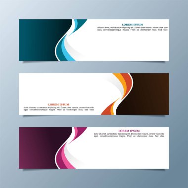 Yaratıcı modern web pankartı tasarımı