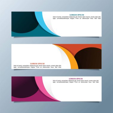 Yaratıcı modern web pankartı tasarımı