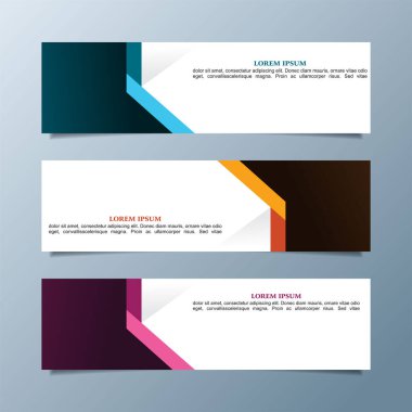 Yaratıcı modern web pankartı tasarımı