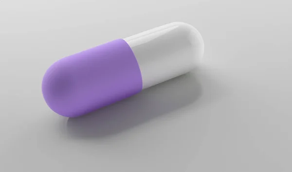 Antibiotic Pill Design White — Stock Photo, Image