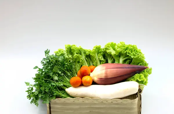 Panier Généreux Légumes Assortis — Photo