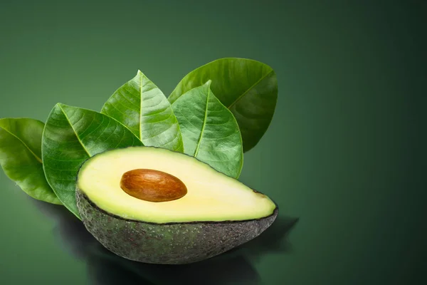 Biologische Avocado Houten Plank Dicht Bij Natuur — Stockfoto