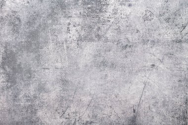 Gri arka plan deseni pürüzlü. Uzayı kopyala en üstteki görünüm