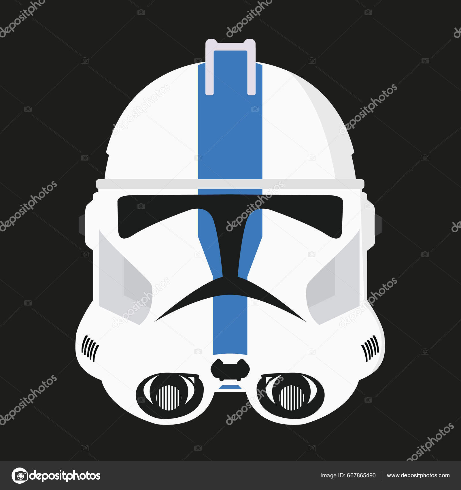 Stormtrooper Helmet Logo Vector Illustration Eps10 Stock Vector by  ©HannaDellii 667865490