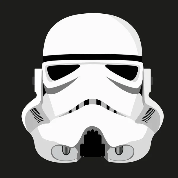 Stormtrooper miğfer logosu. Vektör illüstrasyonu EPS10.
