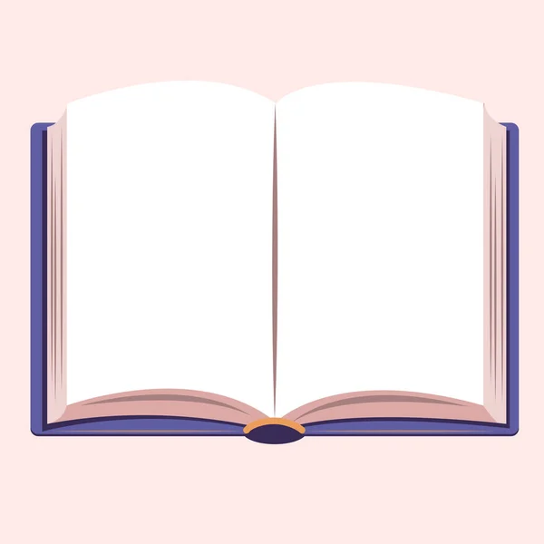 Açık kitap. Vektör illüstrasyonu EPS10. 