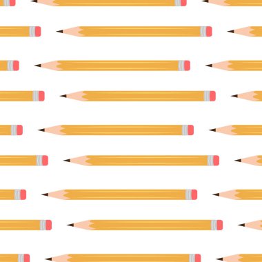 Kalemle tekrar et. Okul projeleri için tasarım, baskı, özgeçmiş. Vektör illüstrasyonu EPS10.