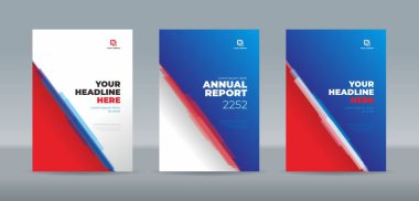 Yıllık rapor için modern soyut rastgele şeffaf çubuk kırmızı turuncu beyaz renk kaplama şablonu