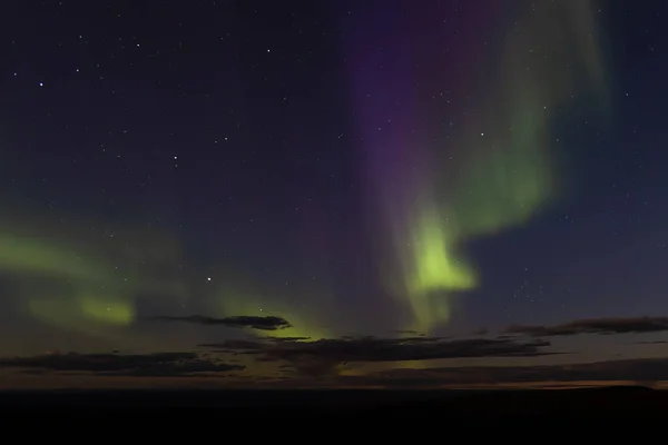 stock image Aurora on the Arctic Circle (Yukon, Canada)